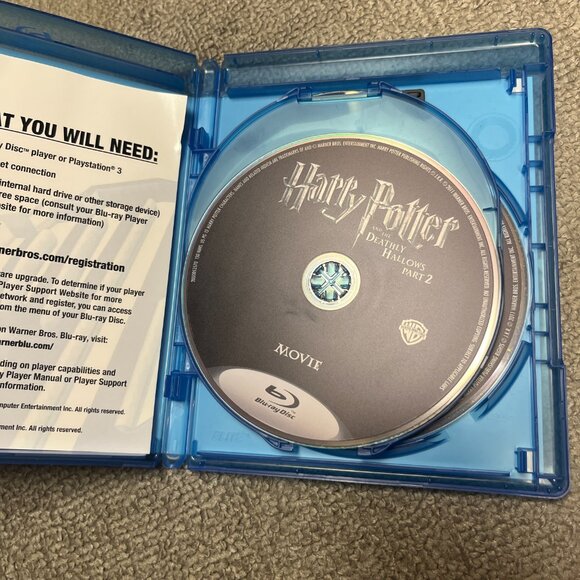 Harry Potter Movie Lot Of 7 DVD And Blu Ray Full Set With Cases The Dealthy Hal - Picture 10 of 13